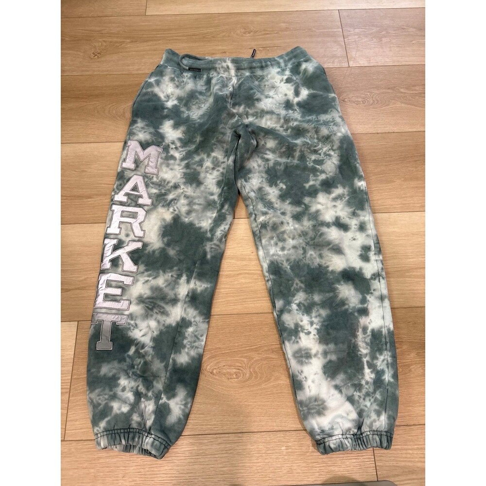 Market Tie Dye Pocket Arc XXL Men's Sweatpants Smoke Clouds Tie Dye Joggers